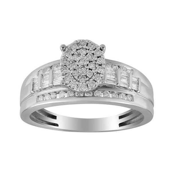10K 0.55CT D-RING LDS BAG/RDS "CINDERELLA" MICO PRONG